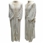 M3qs Crm Nw005 Men’s Moroccan 3 Quarter Sleeve Cream Jubba Thobe Djellaba