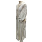 M3qs Crm Nw005 Men’s Moroccan 3 Quarter Sleeve Cream Jubba Thobe Djellaba 152411