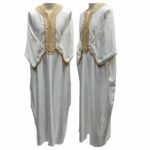 M3qs Crm12cc Men Short Sleeves Moroccan Thobes Jubba Kandora (1)