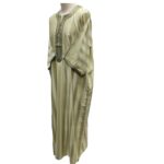 M3qs Green1ab Men Short Sleeves Moroccan Thobes Jubba Kandora 153142