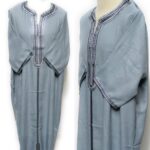 Moroccan Rich Cotton 3-Quarter Sleeve Grey LS Thobe