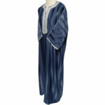 Moroccan Grey Rich Cotton 3-Quarter Sleeve Thobe