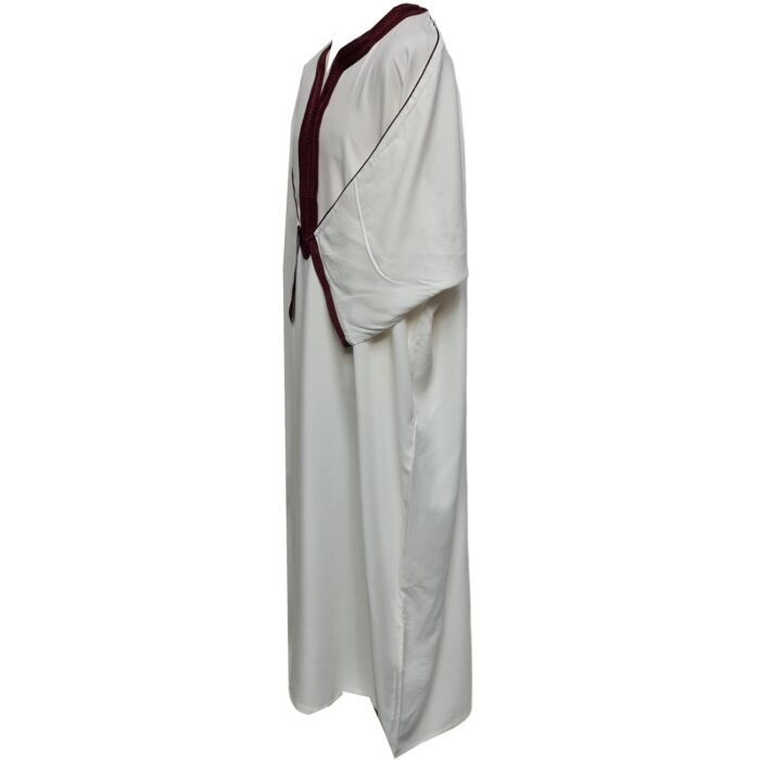 M3qs Jtt 001 High Quality Premium Cotton Habibi Collections Mens Morroccan 3 Quarter Sleeve Thobe Jubba Habibi Collections 190646
