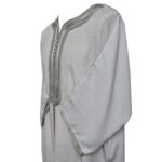 M3qs Jtt 002 High Quality Premium Cotton Habibi Collections Mens Morroccan 3 Quarter Sleeve Thobe Jubba Habibi Collections 194444