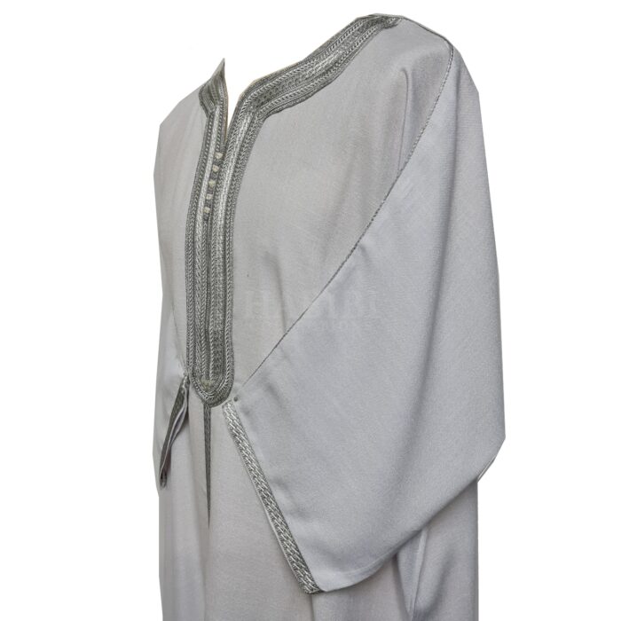 M3qs Jtt 002 High Quality Premium Cotton Habibi Collections Mens Morroccan 3 Quarter Sleeve Thobe Jubba Habibi Collections 194444