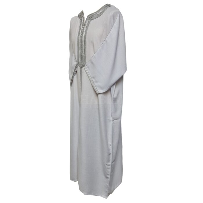 M3qs Jtt 002 High Quality Premium Cotton Habibi Collections Mens Morroccan 3 Quarter Sleeve Thobe Jubba Habibi Collections 194451