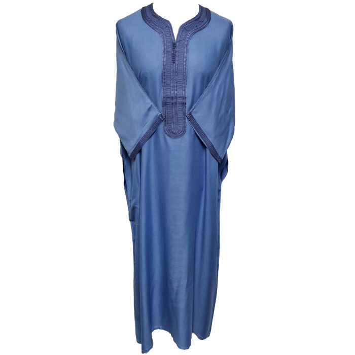 M3qs Jtt 005 High Quality Premium Cotton Habibi Collections Mens Morroccan 3 Quarter Sleeve Thobe Jubba Habibi Collections 201347