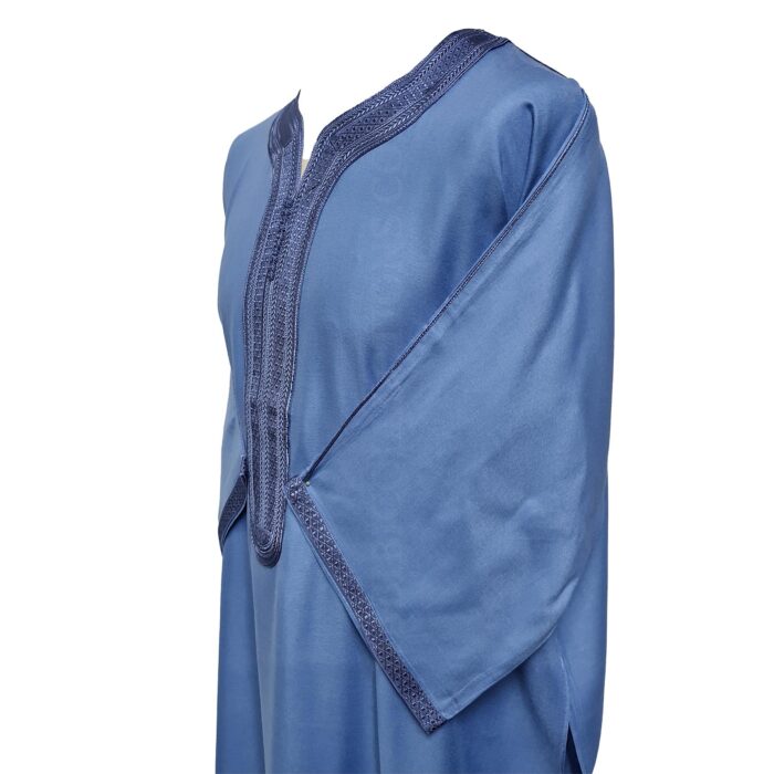 M3qs Jtt 005 High Quality Premium Cotton Habibi Collections Mens Morroccan 3 Quarter Sleeve Thobe Jubba Habibi Collections 201410