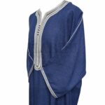 M3qs Jtt 013 High Quality Premium Cotton Habibi Collections Mens Morroccan 3 Quarter Sleeve Thobe Jubba Habibi Collections 191156