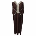 M3qs Jtt 014 High Quality Premium Cotton Habibi Collections Mens Morroccan 3 Quarter Sleeve Thobe Jubba Habibi Collections 192030
