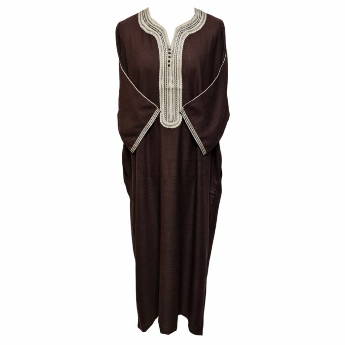M3qs Jtt 014 High Quality Premium Cotton Habibi Collections Mens Morroccan 3 Quarter Sleeve Thobe Jubba Habibi Collections 192030