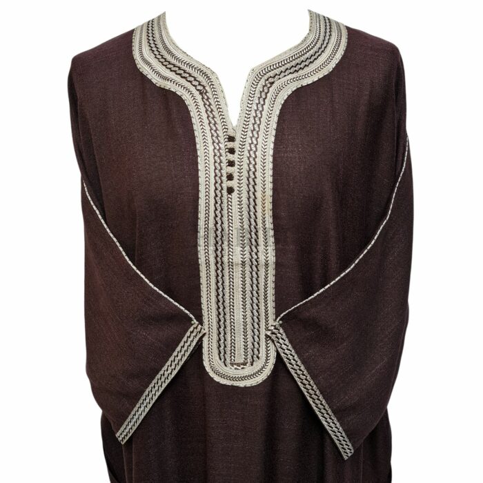 M3qs Jtt 014 High Quality Premium Cotton Habibi Collections Mens Morroccan 3 Quarter Sleeve Thobe Jubba Habibi Collections 192043