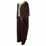 M3qs Jtt 014 High Quality Premium Cotton Habibi Collections Mens Morroccan 3 Quarter Sleeve Thobe Jubba Habibi Collections 192059