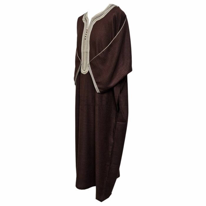 M3qs Jtt 014 High Quality Premium Cotton Habibi Collections Mens Morroccan 3 Quarter Sleeve Thobe Jubba Habibi Collections 192059