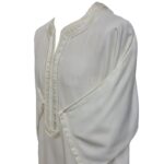 M3qs Jtt 017 High Quality Premium Cotton Habibi Collections Mens Morroccan 3 Quarter Sleeve Thobe Jubba Habibi Collections 194319
