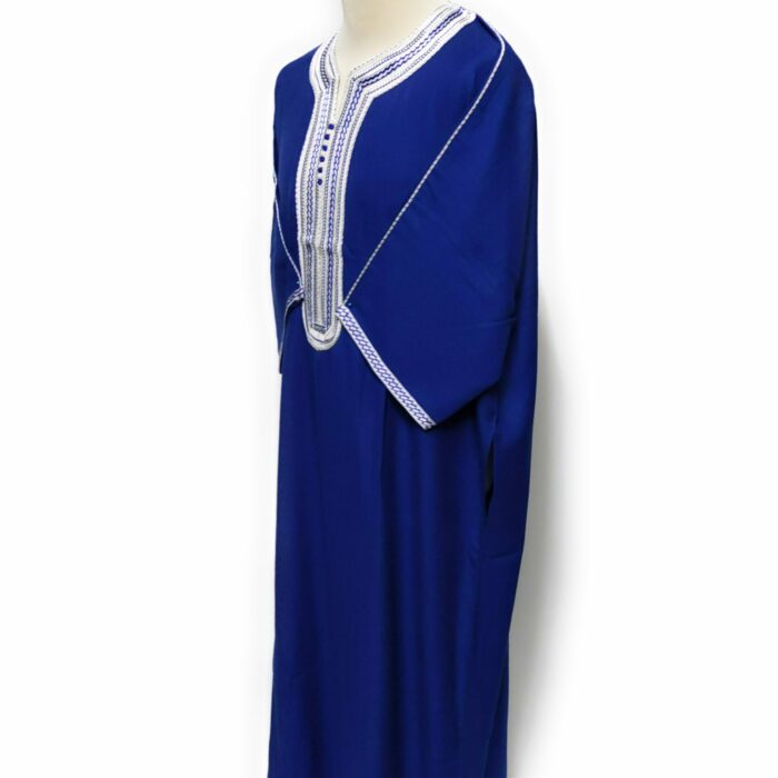 Moroccan Summer 3-Quarter Sleeve Royal Blue Thobe