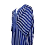M3qs Ryalgry 0077 Moroccan Blue Cotton Blend Short Sleeve Thobe Jubba Dishdasha0034 (4)
