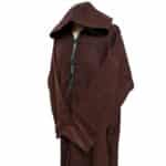 M5 Plus Size Moroccan Winter Wool Blend Brown Long Sleeve Hooded Thobe Djellaba (5)