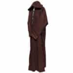 M5 Plus Size Moroccan Winter Wool Blend Brown Long Sleeve Hooded Thobe Djellaba (6)