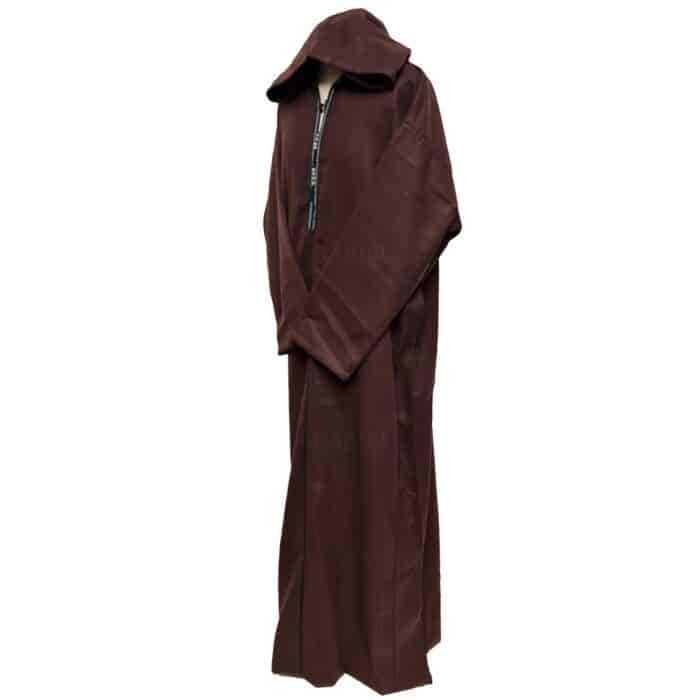 M5 Plus Size Moroccan Winter Wool Blend Brown Long Sleeve Hooded Thobe Djellaba (6)