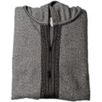 Mal100 012 Moroccan Super Soft Cashmere Wool Blend Grey Hooded Thobe Djellaba (22)