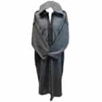 Mal100 014 Moroccan Super Soft Cashmere Wool Blend Grey Hooded Thobe Djellaba (19)