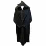 Mal100 016 Moroccan Super Soft Cashmere Wool Blend Grey Hooded Thobe Djellaba (11)