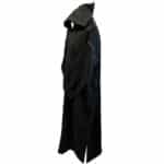 Mal100 016 Moroccan Super Soft Cashmere Wool Blend Grey Hooded Thobe Djellaba (13)