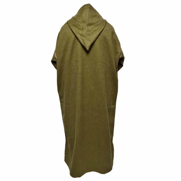Mal100 018 Moroccan Super Soft Cashmere Wool Blend Beige Hooded Thobe Djellaba 11