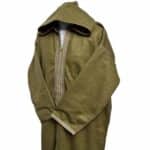 Mal100 018 Moroccan Super Soft Cashmere Wool Blend Beige Hooded Thobe Djellaba 9