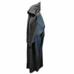 Mal101 004 Moroccan Super Soft Cashmere Wool Blend Grey Hooded Thobe Djellaba (26)