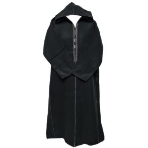 Malifawpc 002 Moroccan Super Warm Cashmere Wool Blend Black Hooded Thobe Djellaba (2)