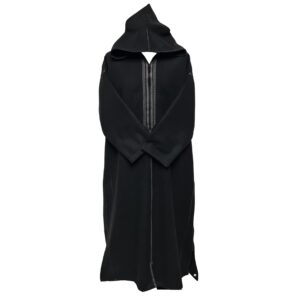 Malifawpc 006 Moroccan Super Warm Cashmere Wool Blend Black Hooded Thobe Djellaba (2)