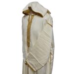 Malifawpc Ee1 Moroccan Cream Cotton Malifa Wool Blend Long Sleeve Hooded Jubba Thobe Djellaba (1)