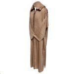 Malifawpc Kk29 Moroccan Beige Cotton Malifa Wool Blend Long Sleeve Hooded Jubba Thobe Djellaba (4)