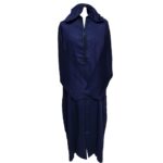 Malifawpc Ll1 Moroccan Navy Blue Cotton Malifa Wool Blend Long Sleeve Hooded Jubba Thobe Djellaba (5)