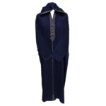 Malifawpc Ll1 Moroccan Navy Blue Cotton Malifa Wool Blend Long Sleeve Hooded Jubba Thobe Djellaba (9)