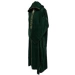 Malifgrnwpc N22 Moroccan Dark Green Cotton Malifa Wool Blend Long Sleeve Hooded Jubba Thobe Djellaba (12)