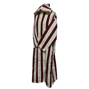 Marstrpe Cmwbgdwpc 004 Moroccan Cashmere Wool Blend Beige Maroon Striped Hooded Thobe Djellaba (1)