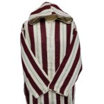 Marstrpe Cmwbgdwpc 004 Moroccan Cashmere Wool Blend Beige Maroon Striped Hooded Thobe Djellaba (4)