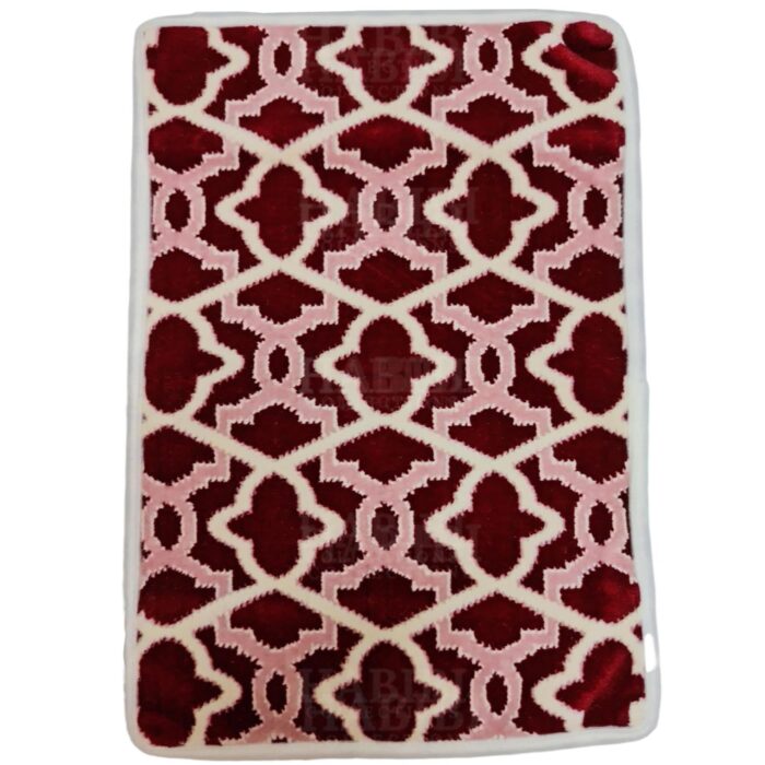 Matpad 003 Maroon Beautiful Islamic High Quality Padded Prayer Mat With Matching Quran Cover Set Pink Maroon 230523