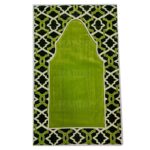 Matpad 007 Green Beautiful Islamic High Quality Padded Prayer Mat With Matching Quran Cover Set (2)