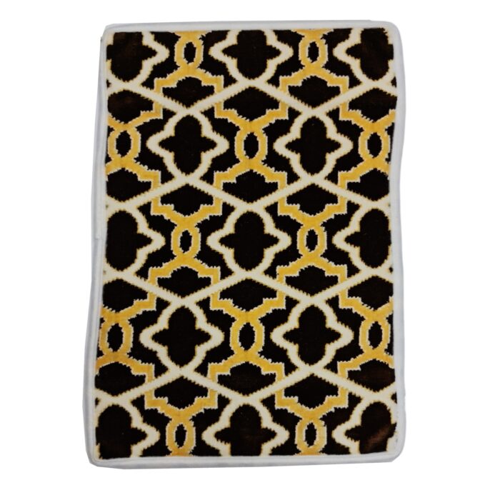 Matpad 009 Gold Mustard Beautiful Islamic High Quality Padded Prayer Mat With Matching Quran Cover Set 232503 (1)