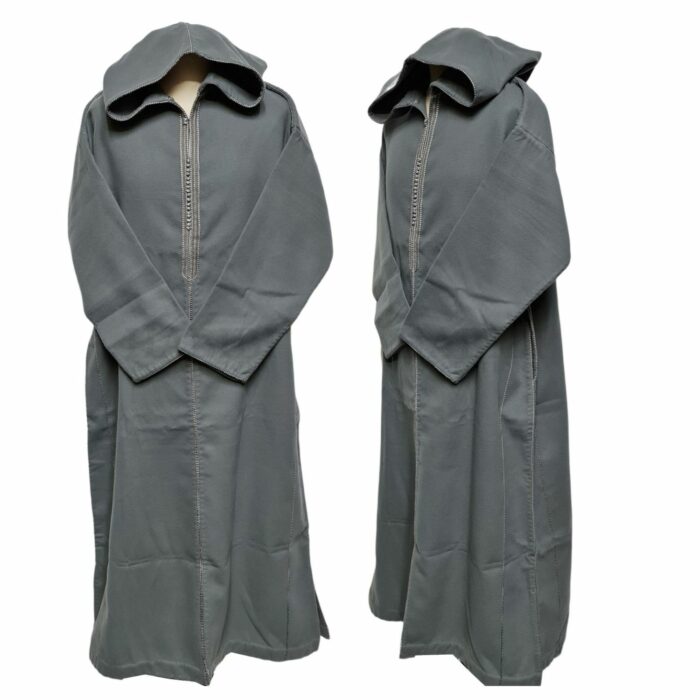 Mcamcshmrwl Grey02 Men Moroccan Thick Winter Cashmere Wool Hooded Long Sleeves Thobe Djelleba (10)