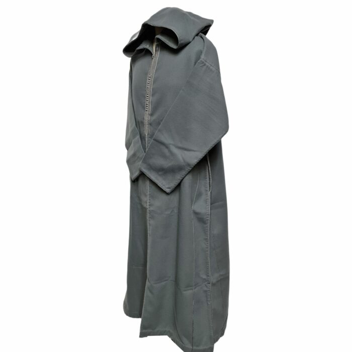 Mcamcshmrwl Grey02 Men Moroccan Thick Winter Cashmere Wool Hooded Long Sleeves Thobe Djelleba (11)