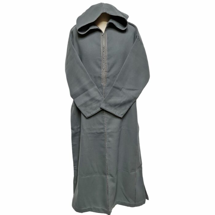 Mcamcshmrwl Grey02 Men Moroccan Thick Winter Cashmere Wool Hooded Long Sleeves Thobe Djelleba (12)