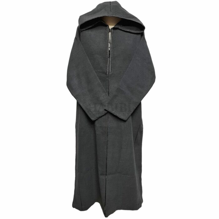 Mcamcshmrwl Grey033 Men Moroccan Thick Winter Cashmere Wool Hooded Long Sleeves Thobe Djelleba (33)