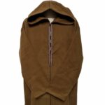 Mcashw E007 Brown Moroccan Thick Winter Cashmere Wool Hooded Long Sleeves Thobe Djelleba (23)
