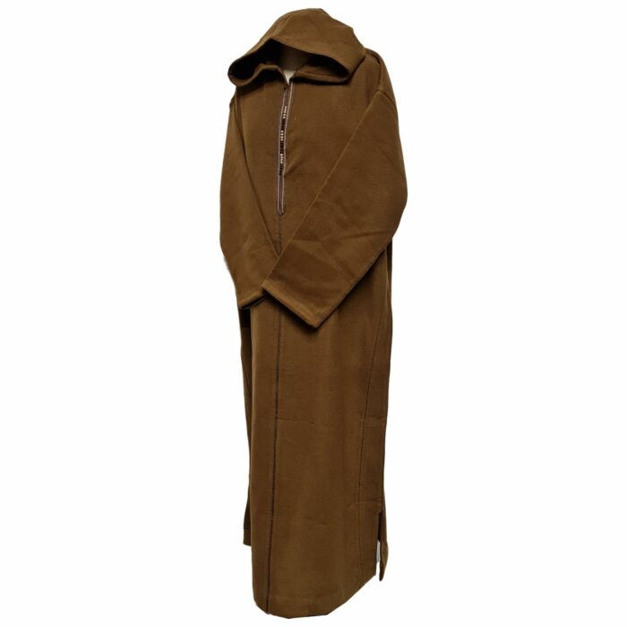Mcashw E007 Brown Moroccan Thick Winter Cashmere Wool Hooded Long Sleeves Thobe Djelleba (29)