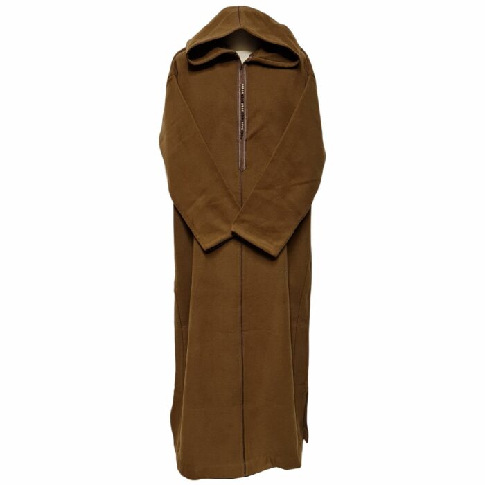 Mcashw E007 Brown Moroccan Thick Winter Cashmere Wool Hooded Long Sleeves Thobe Djelleba (30)